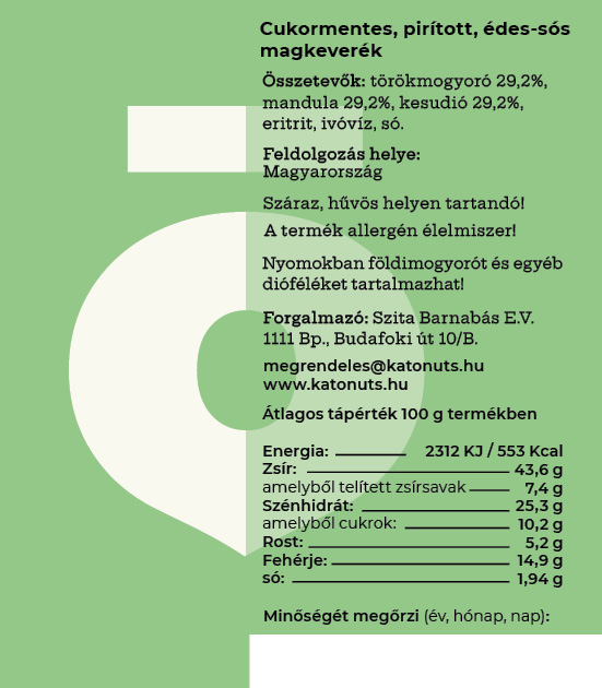 Cukormentes magkeverék MIX 130g - Image 2