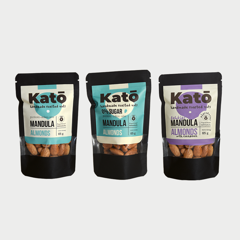 Mandula válogatás – Díszdoboz (3x65g) fekete-arany - Image 2